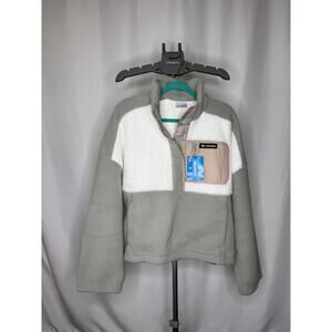 Columbia Women's Lodge Sherpa Quarter-Snap Collared Pullover Jacket (XL) - NWT